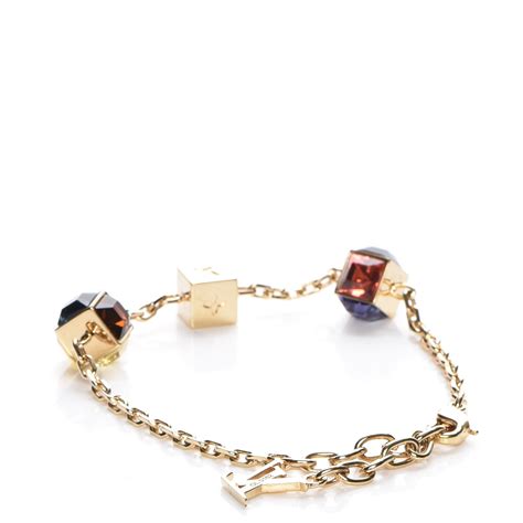 louis vuitton swarovski gamble bracelet gold